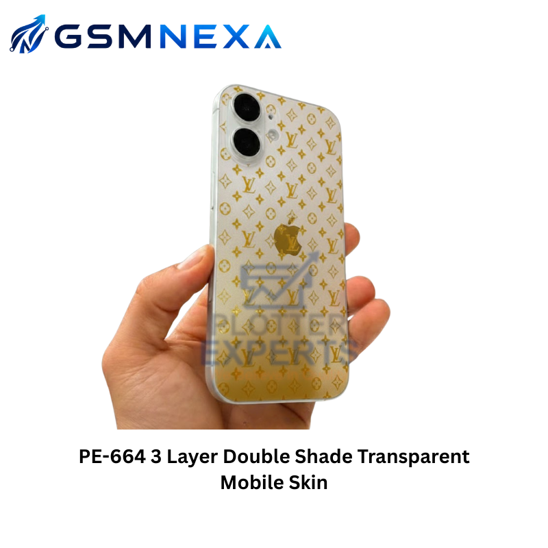 PE-664 3 Layer Double Shade Transparent Mobile Skin