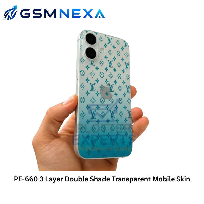 PE-660 3 Layer Double Shade Transparent Mobile Skin