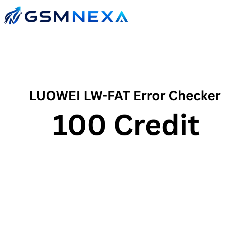 100 Credit of LUOWEI LW-FAT Error Checker