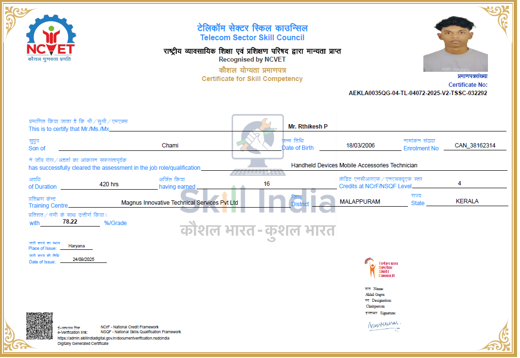 Candidate Certification