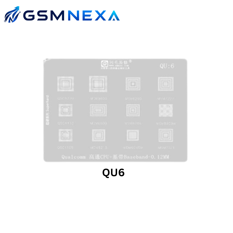 Amaoe QU-6 Stencil for Qualcomm CPU Reballing