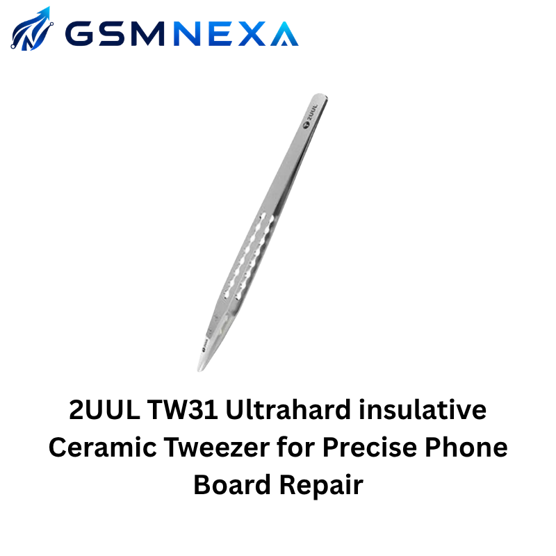 2UUL TW31 Ultrahard Insulative Ceramic Tweezer for Precise Phone Board Repair