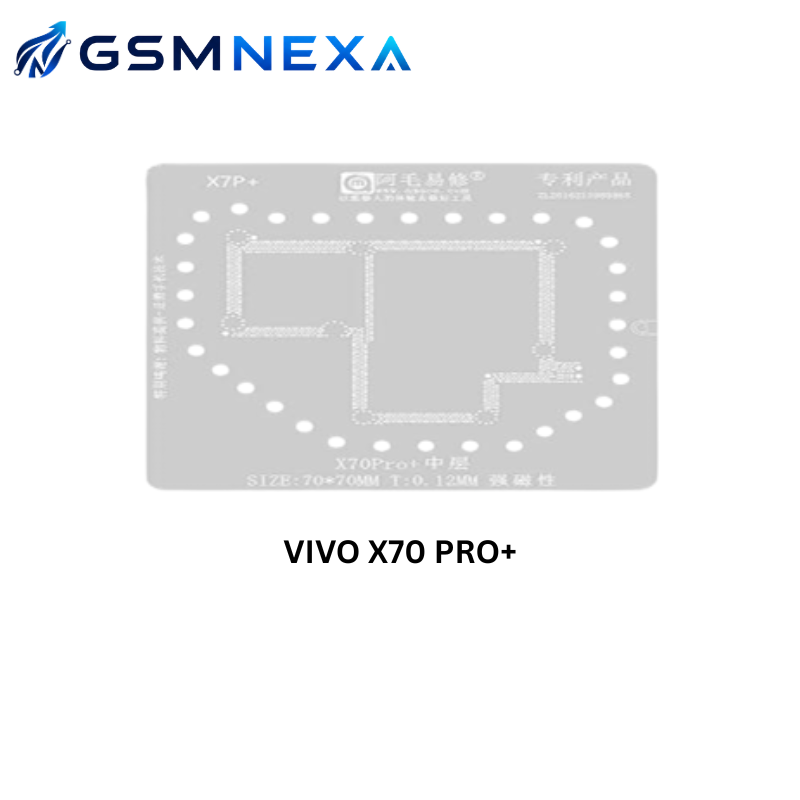 Amaoe Vivo X70 Pro+ 0.12mm Middle Layer Motherboard BGA Reballing Stencil