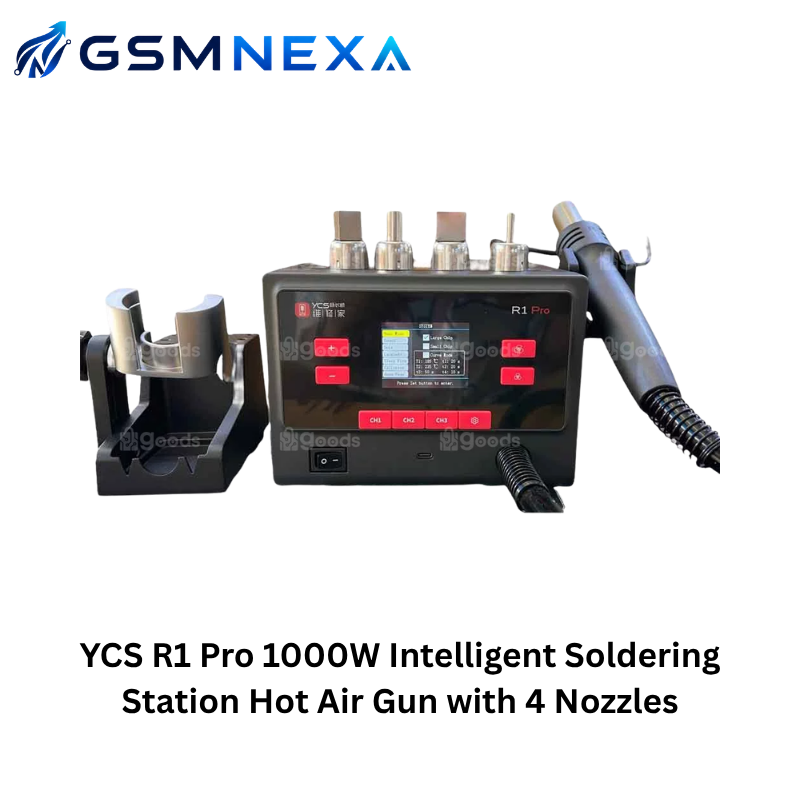 YCS R1 Pro 1000W Intelligent Soldering Station Hot Air Gun with 4 Nozzles