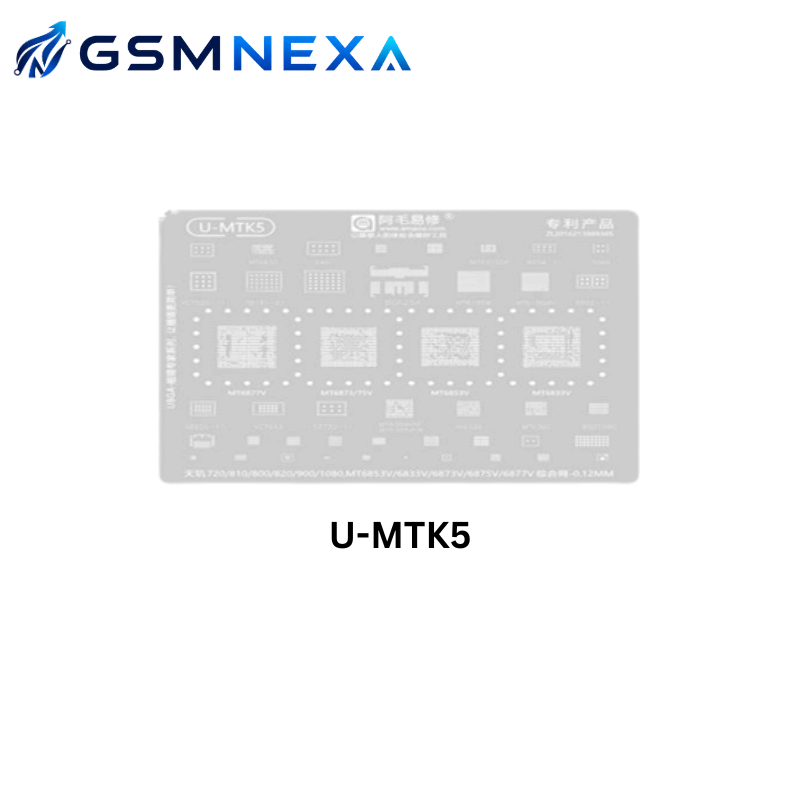 AMAOE U-MTK3 Stencil for MTK CPU & RAM Reballing