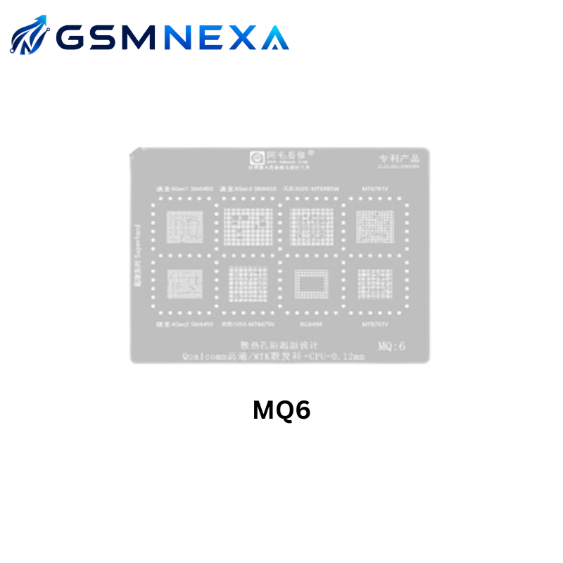 Amaoe MQ-6 Stencil for MediaTek & Qualcomm CPU Reballing