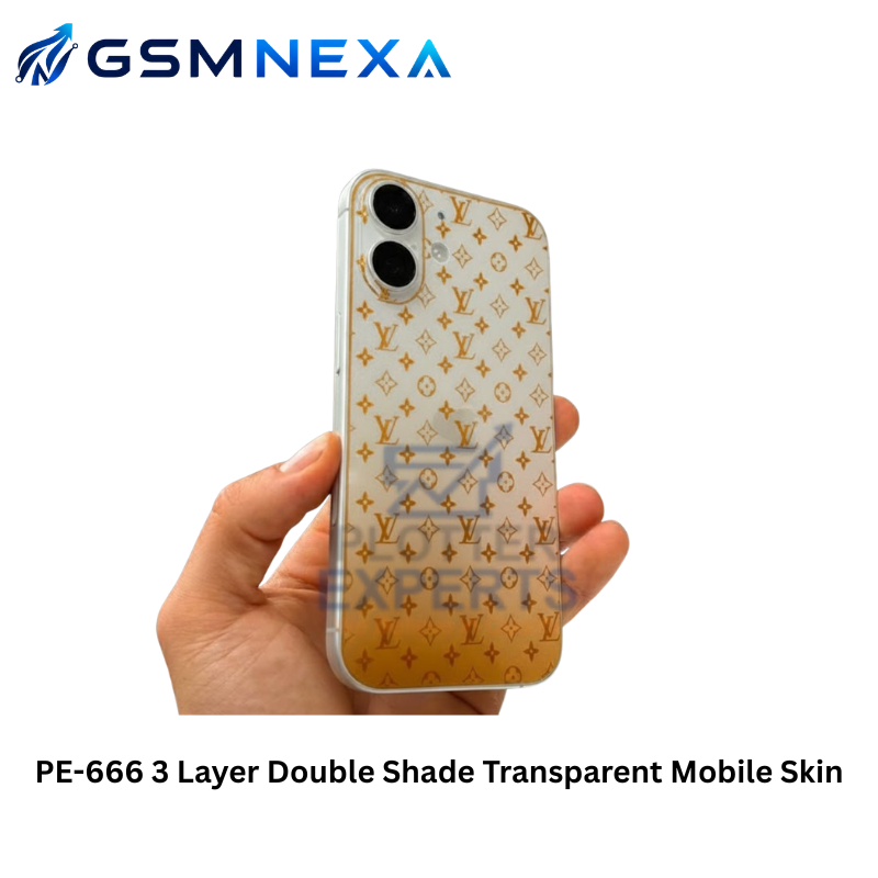 PE-666 3 Layer Double Shade Transparent Mobile Skin