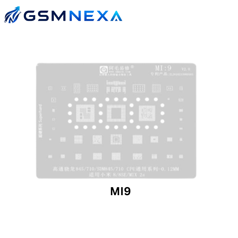Amaoe MI-9 Stencil for Xiaomi Redmi CPU Reballing
