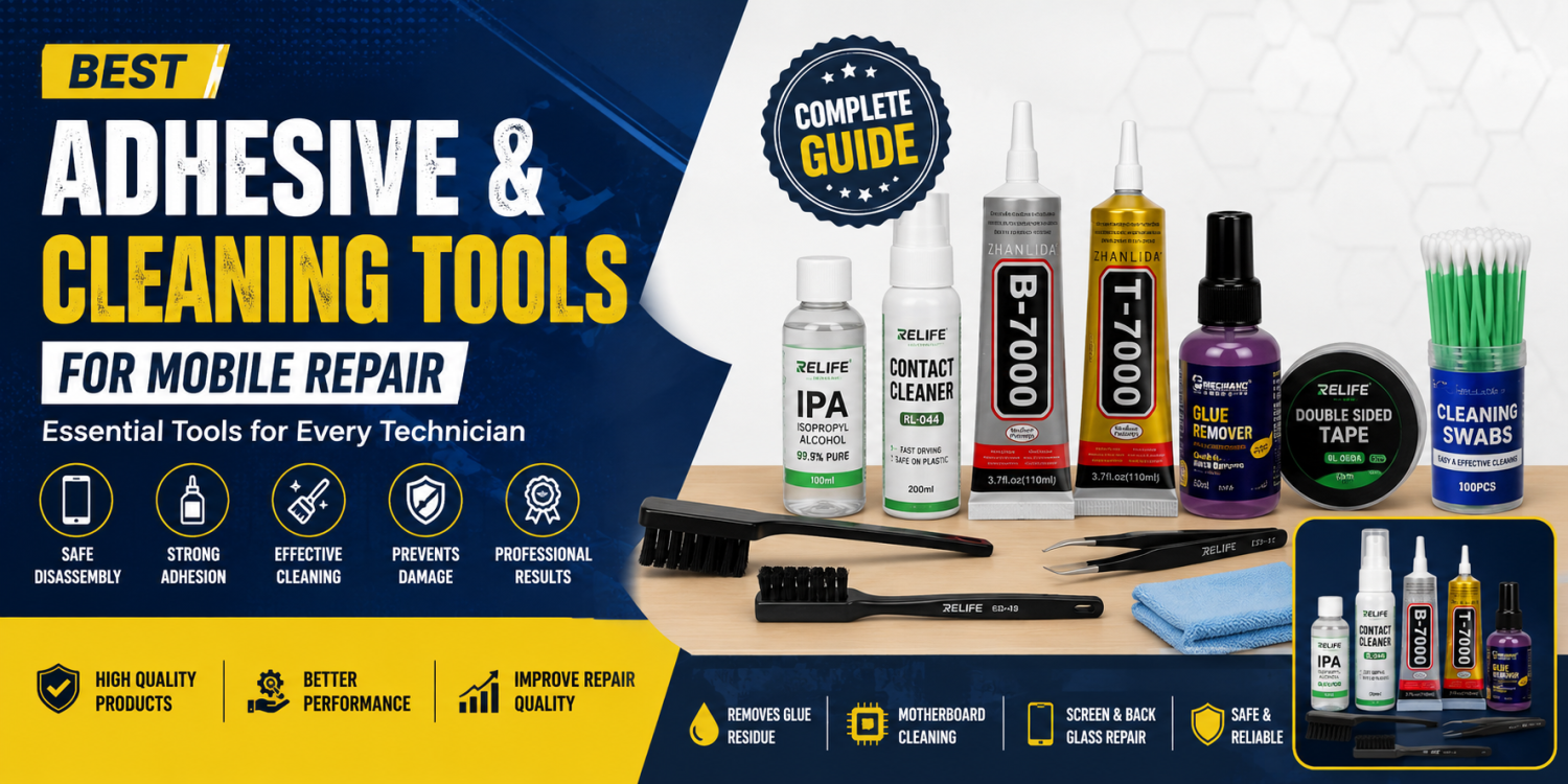 Adhesive & Cleaning Tools for Mobile Repair – Essential Tools for Every Technician