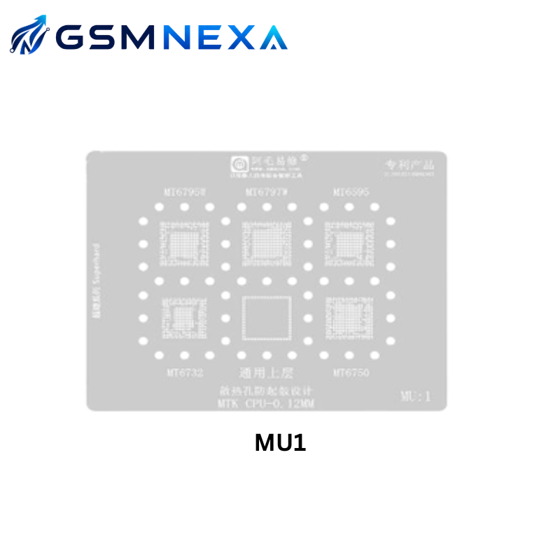Amaoe MU-1 Stencil for MediaTek (MTK) CPU Reballing
