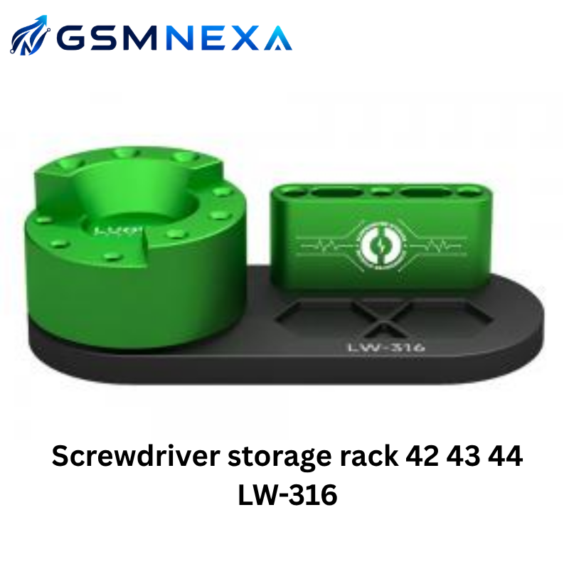 Luowei LW-316 360° Rotating Aluminum Alloy Screwdriver Storage Rack
