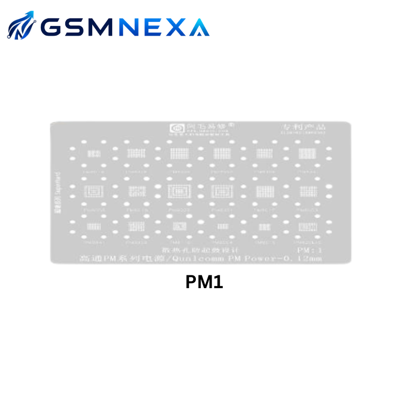 PM1 Power Management IC (PMIC) Reballing Stencil