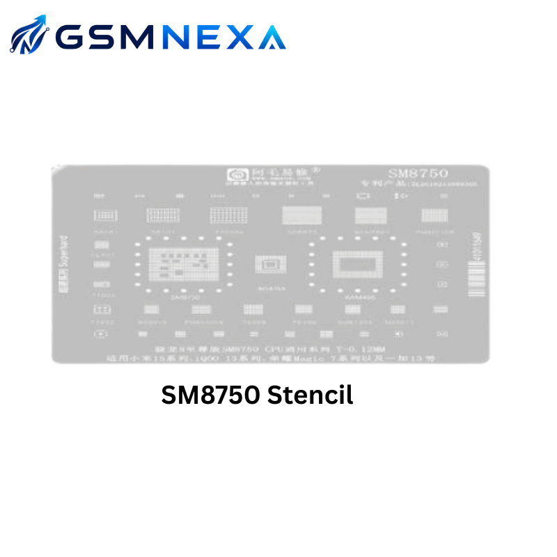 AMAOE SM8750 BGA Reballing Stencil for Qualcomm Snapdragon 8 Elite (SM8750)