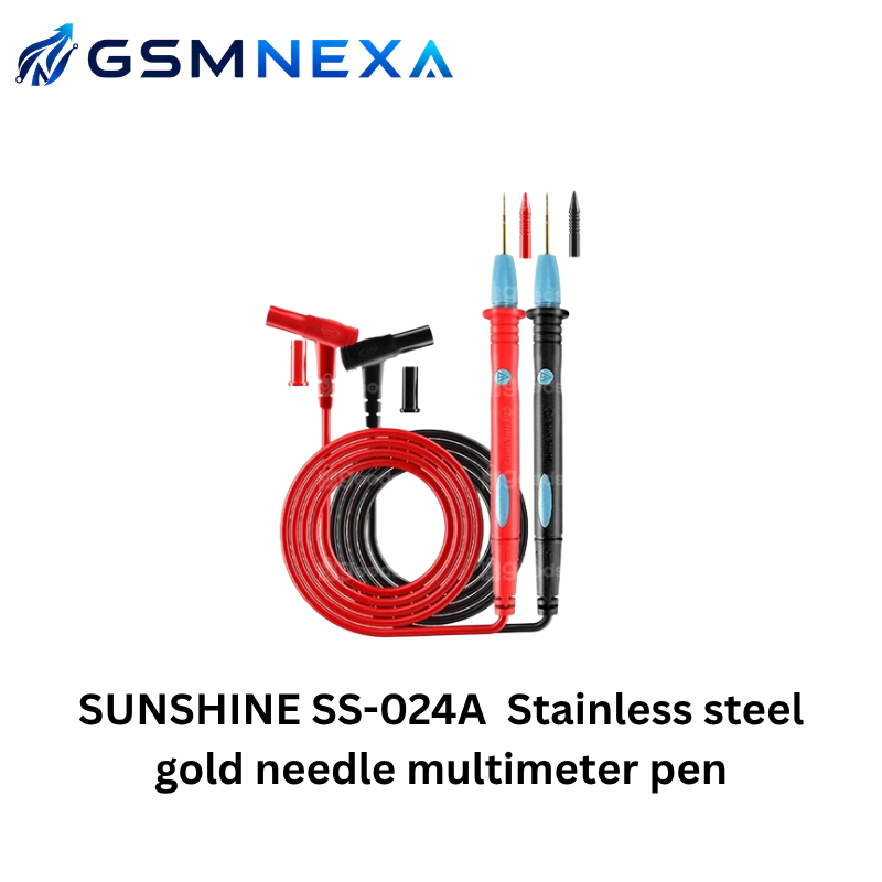 SUNSHINE SS-024A Stainless Steel Gold Needle Multimeter Pen